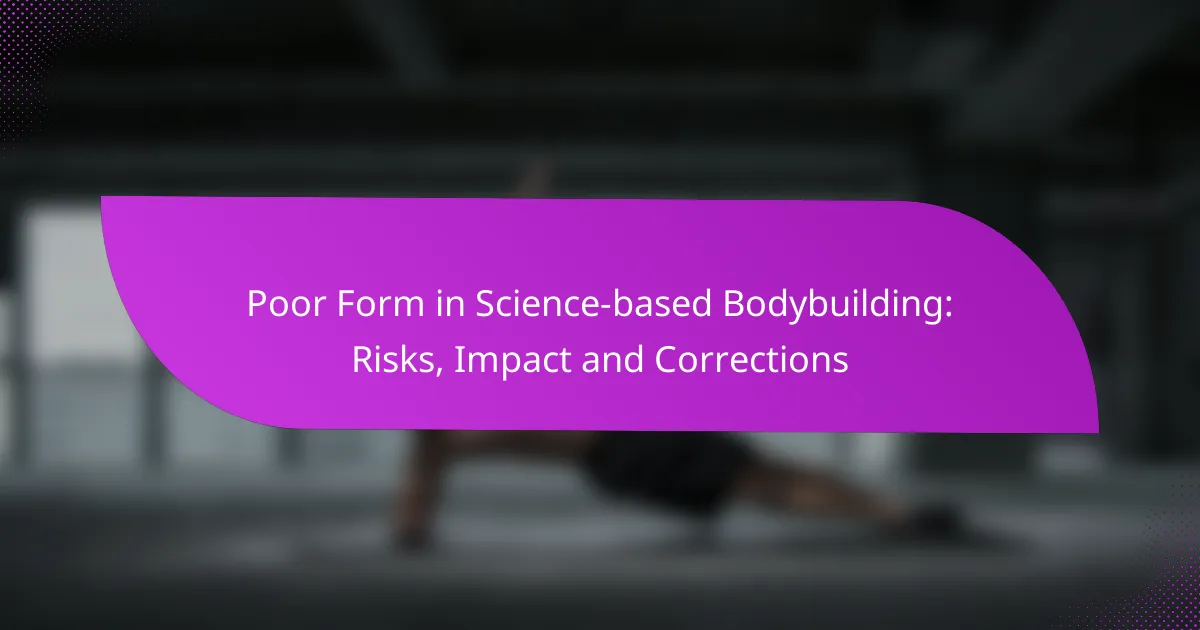Poor Form in Science-based Bodybuilding: Risks, Impact and Corrections